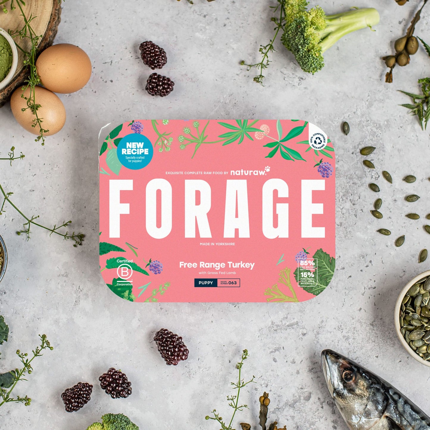 Forage Puppy: Free Range Turkey - Naturaw