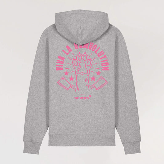Rawvolution Zipped Sweatshirt - Heather Grey - Naturaw