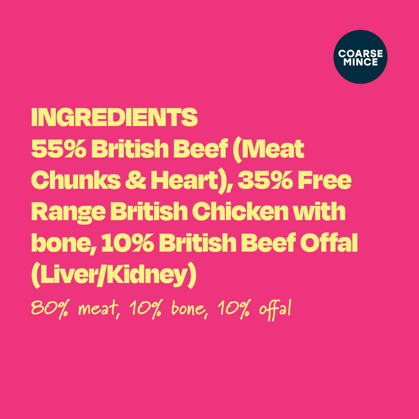 Beef & Organic Chicken - Naturaw 