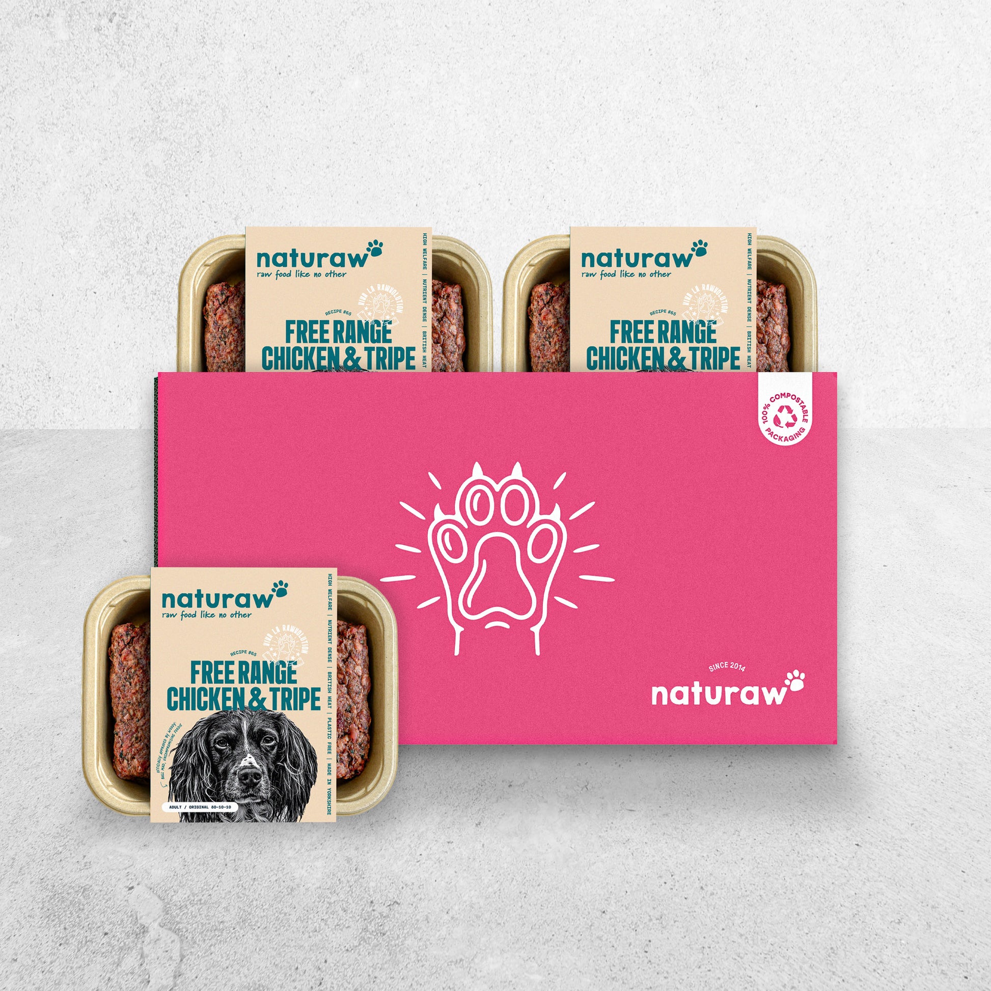 Box: Free Range Chicken & Beef Tripe - Naturaw