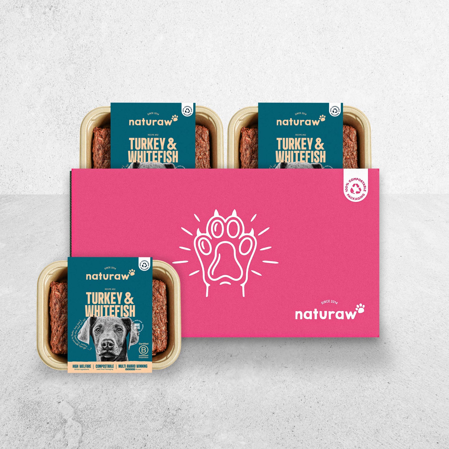 Box: Free Range Turkey & Whitefish - Naturaw 