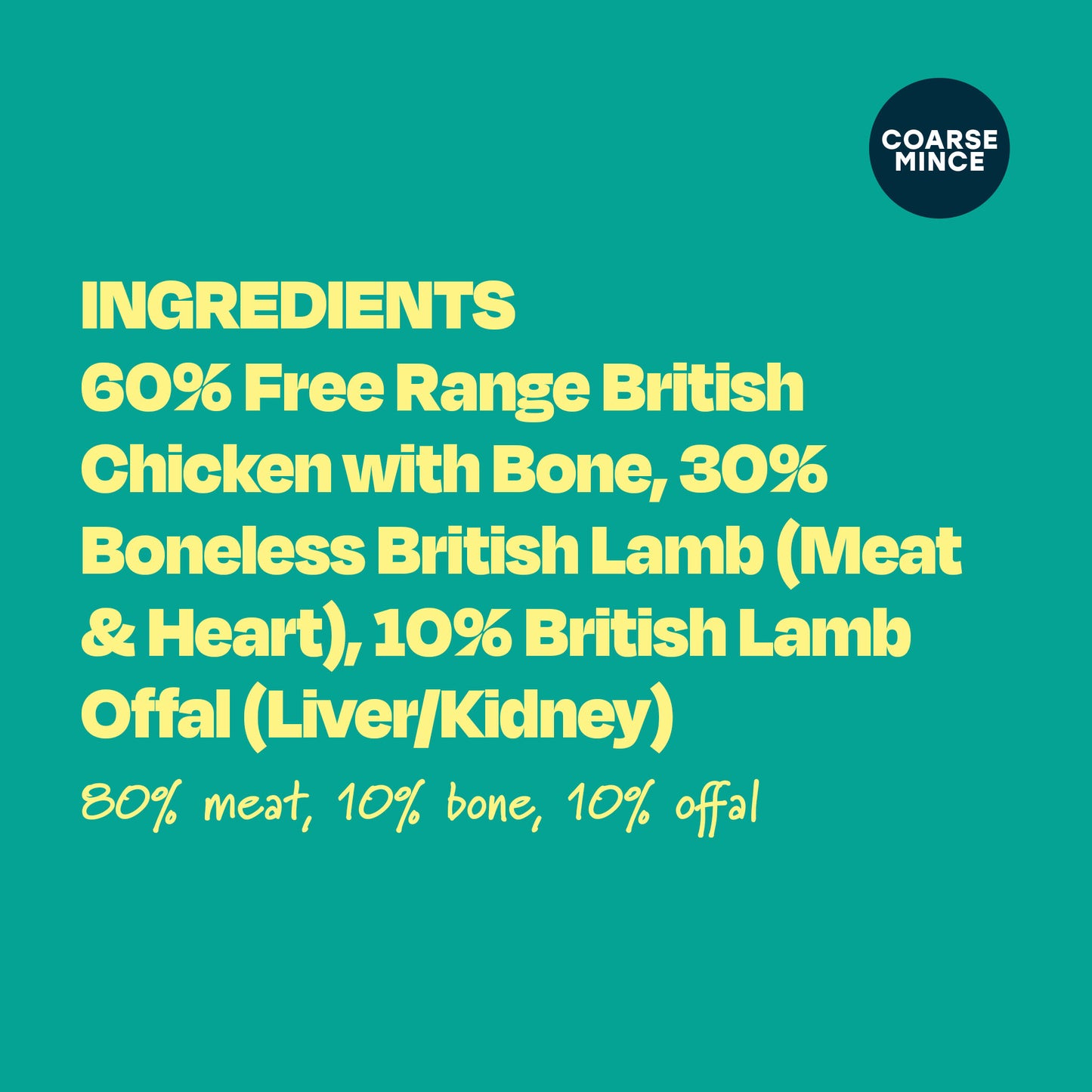 Free Range Chicken & Lamb - Naturaw 