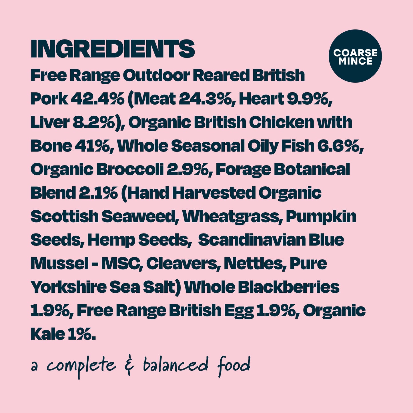 Forage: Free Range Pork