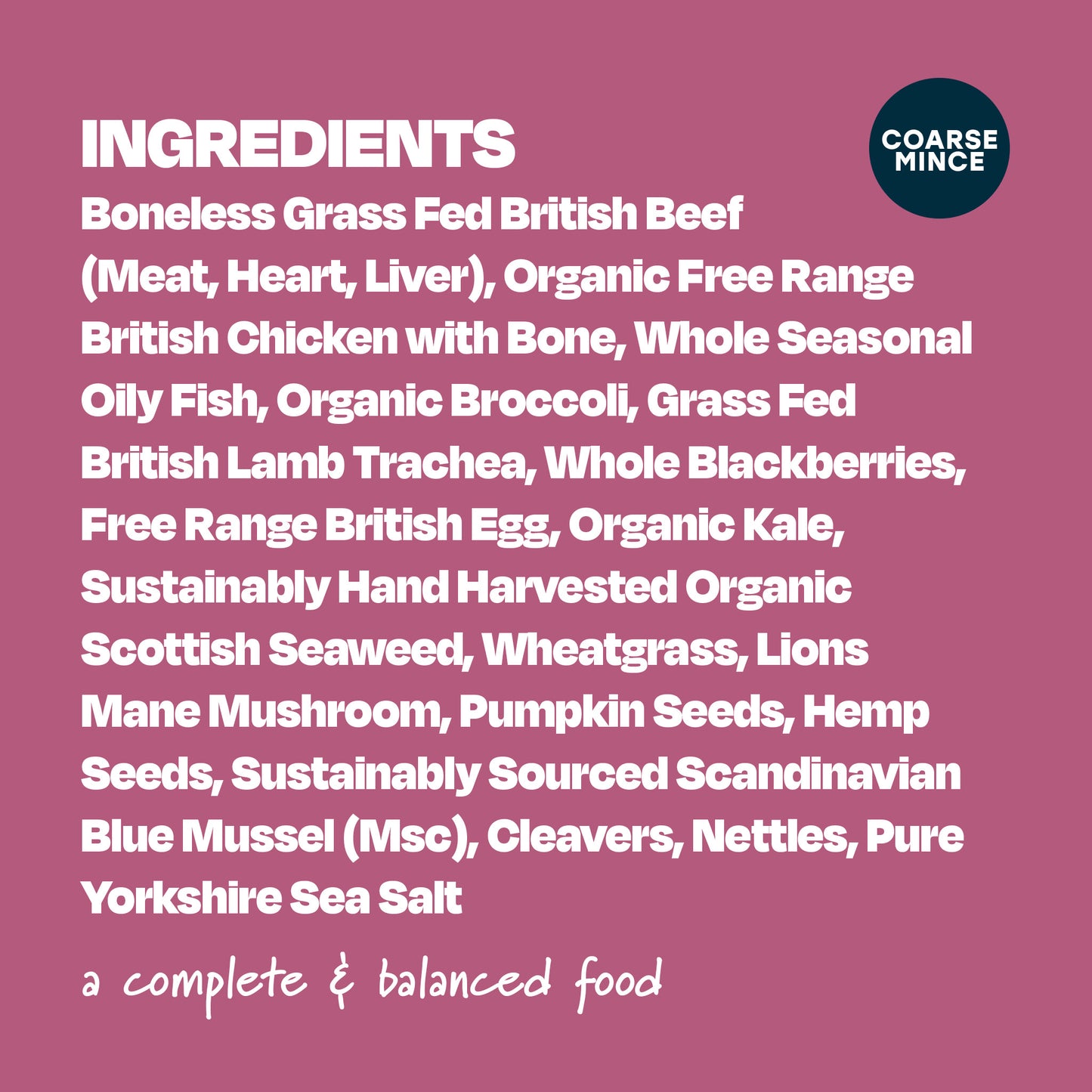 Forage Senior: Grass Fed Beef