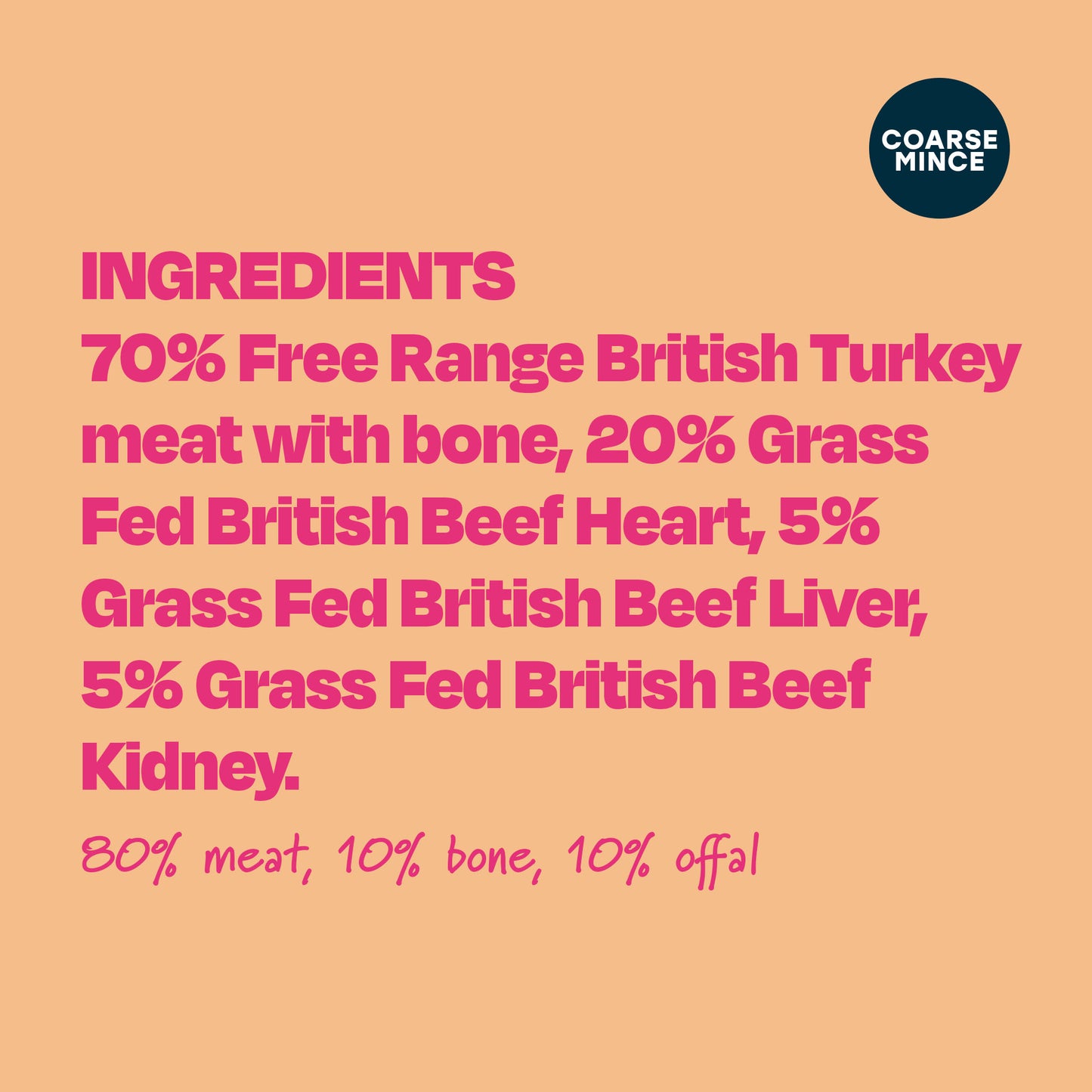 Free Range Turkey & Beef