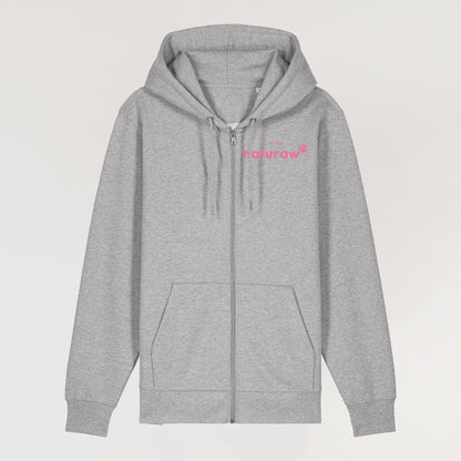 Rawvolution Zipped Sweatshirt - Heather Grey